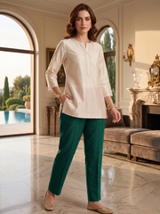 Green Cotton Trouser