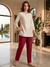 MAROON Cotton Trouser