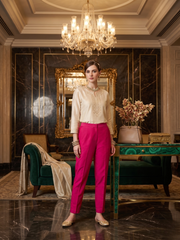 Pink Straight Fit Trouser