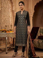 Black Casual Cotton Kurti