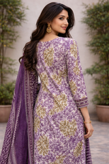 Purple Cotton Suit