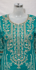 Blue Cotton PAKISTANI STYLE Suit