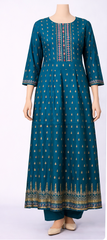 Deep Blue Kurti Frock One piece