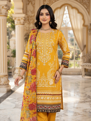 Yellow Floral Print Suit