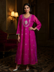 Gerogett Pink Kurti Gotta Pati