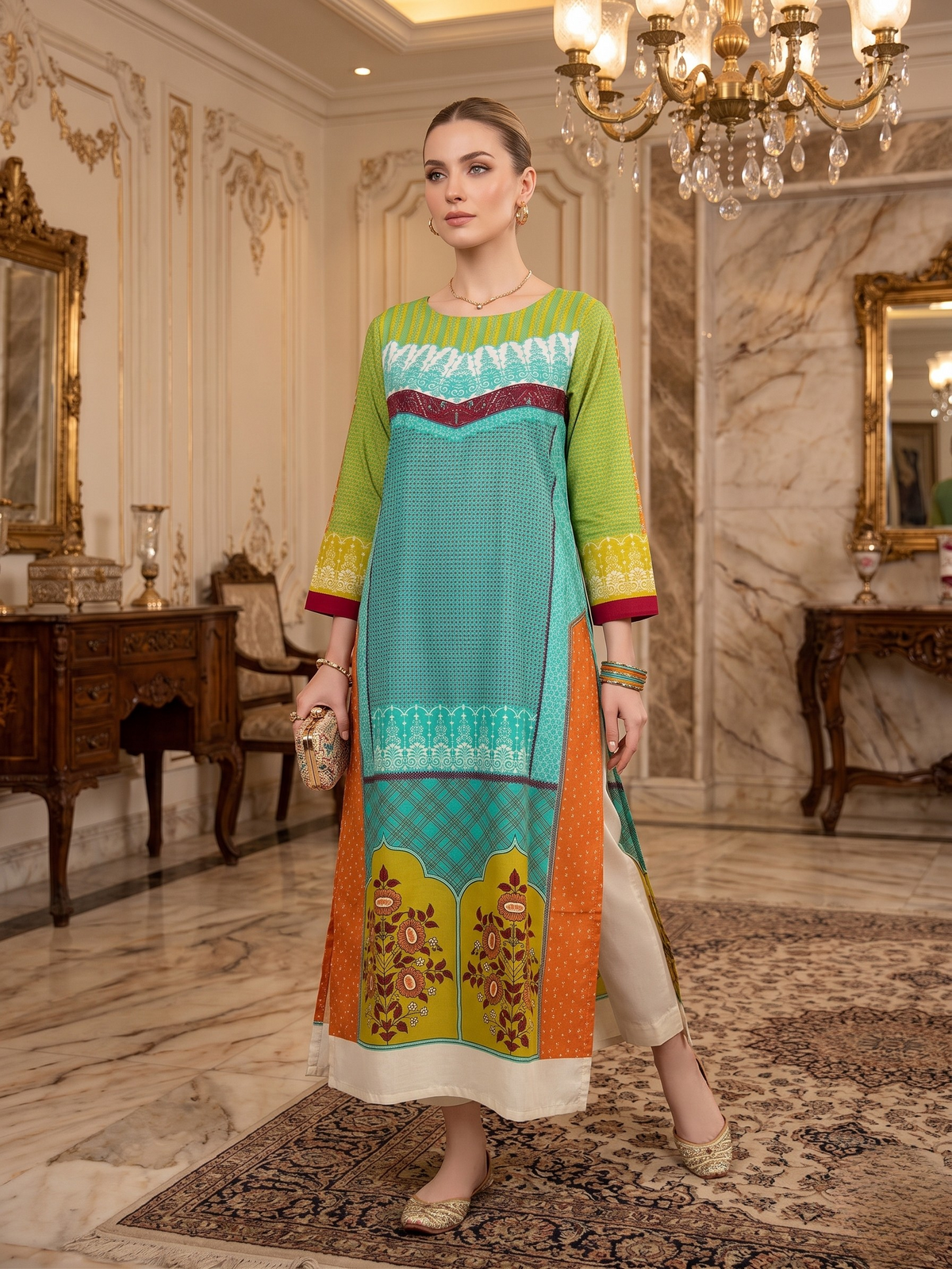 Rayon Cotton Kurti